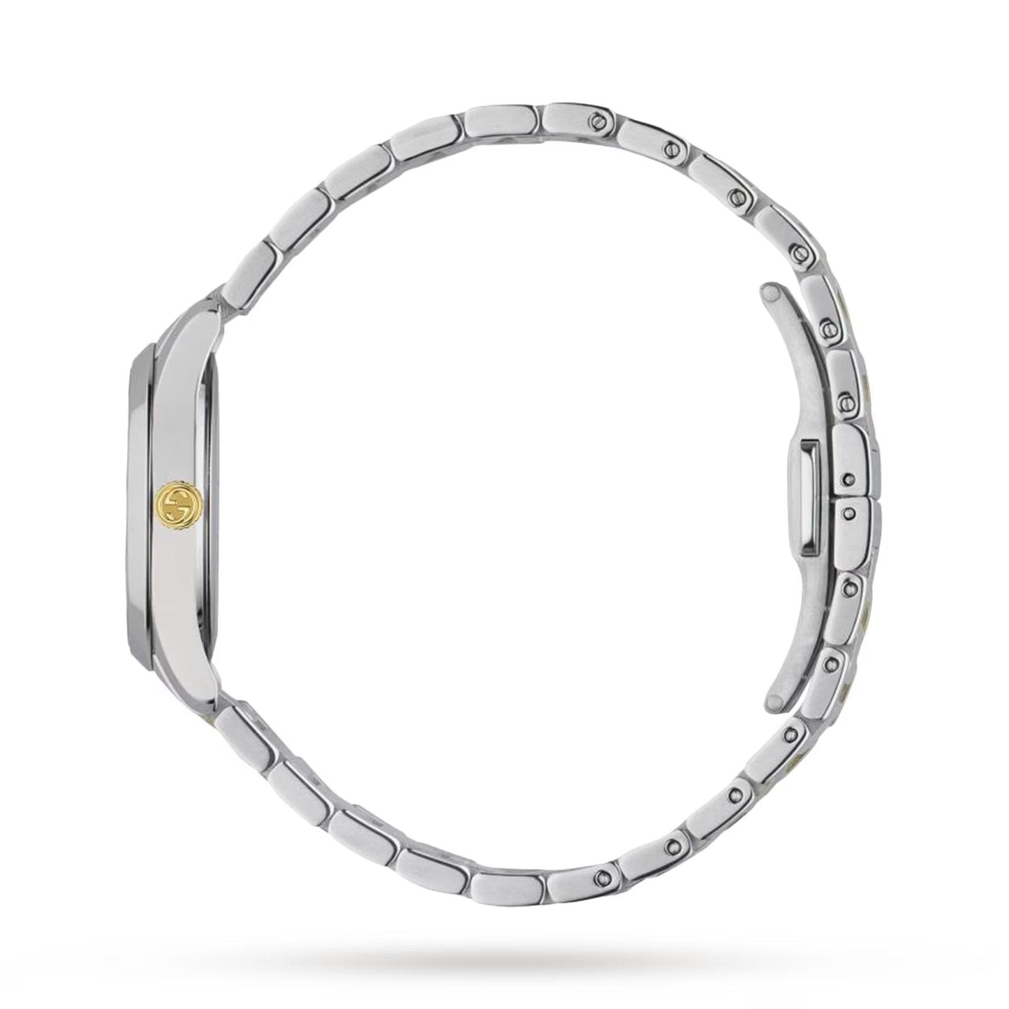 Elegant Gucci G-Timeless Stainless Steel & Yellow Gold Ladies' Watch