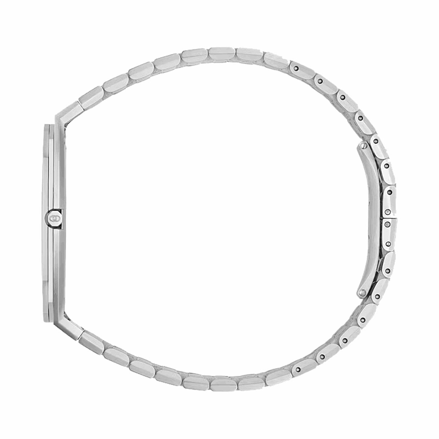 Elegant Gucci 25H Ladies' Stainless Steel Watch with Pink Dial