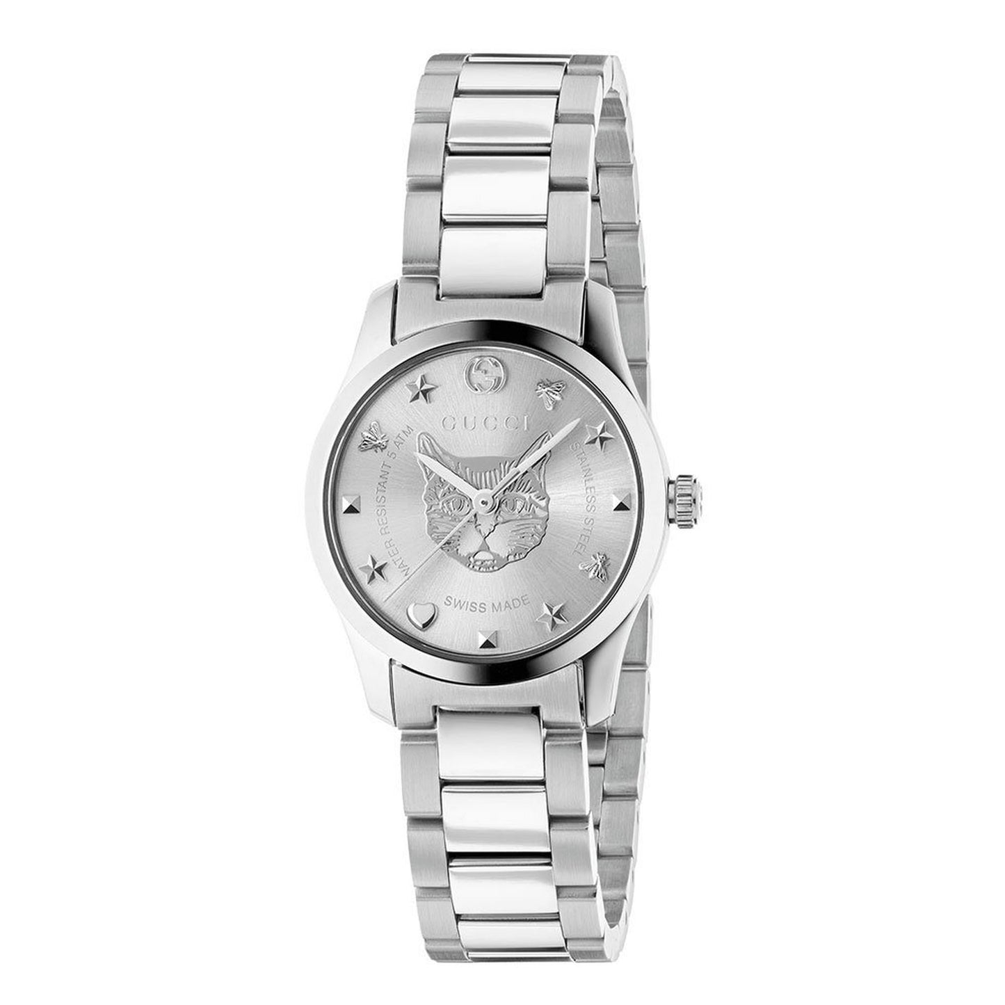 Gucci G-Timeless Silver-Tone Stainless Steel Ladies' Watch