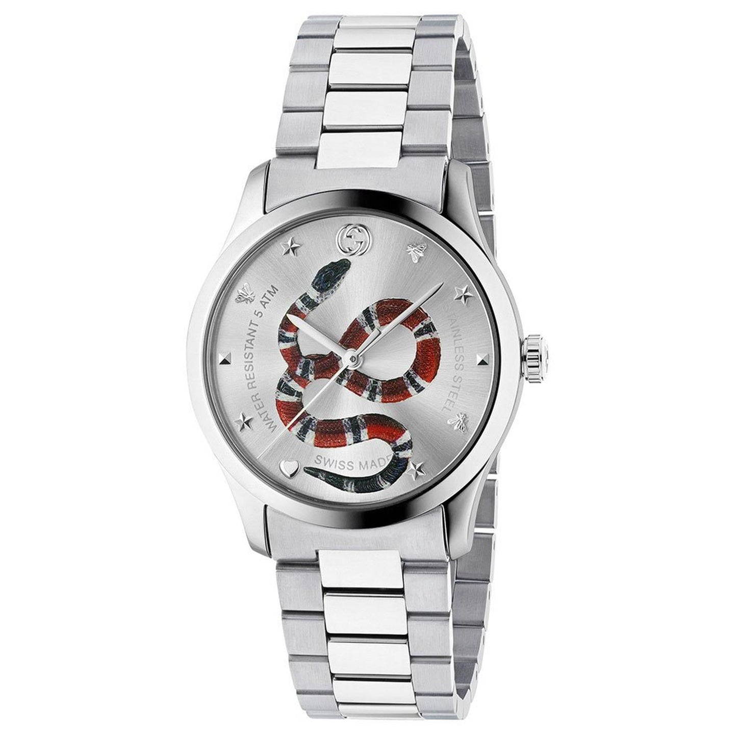Premium Gucci G-Timeless Snake Stainless Steel Men's Watch