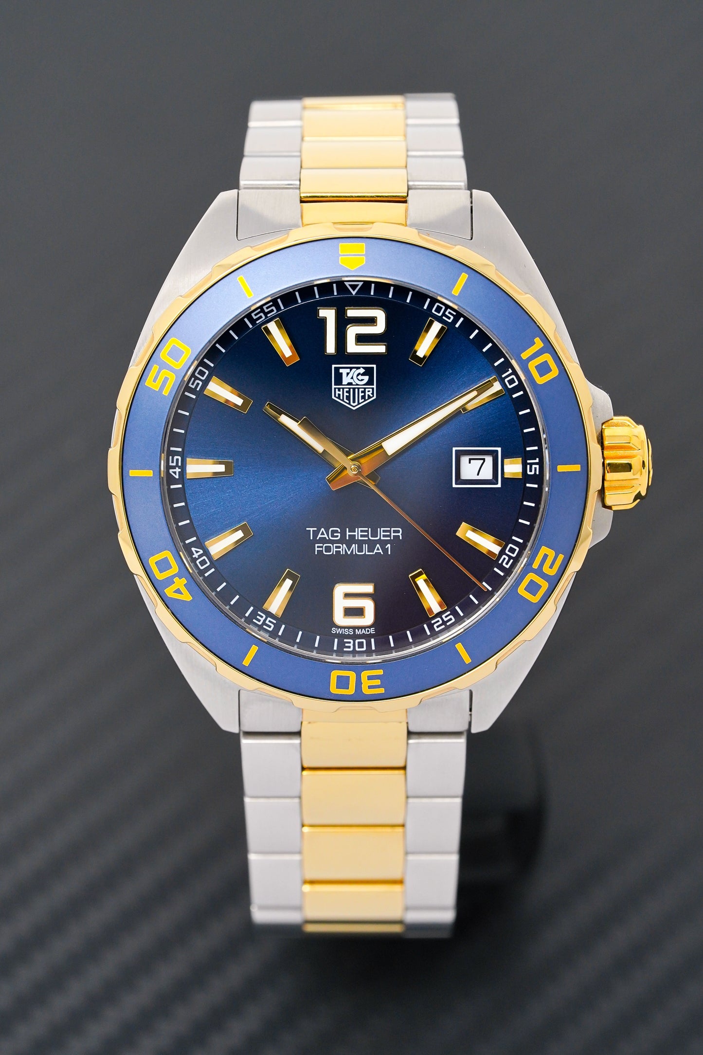Tag Heuer Formula 1 Analog Blue Dial Two Tone Steel Strap Watch for Men - WAZ1120.BB0879