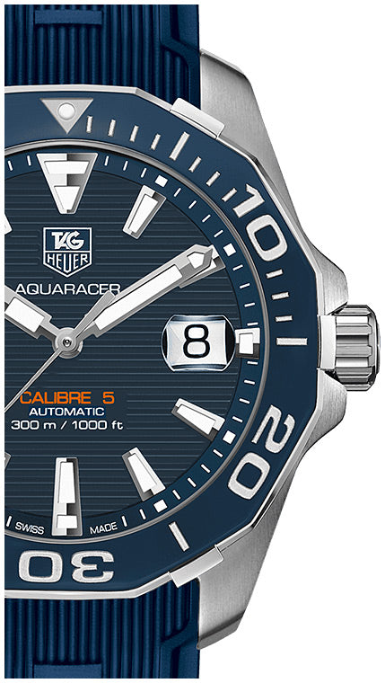 Tag Heuer Aquaracer Blue Dial Watch for Men - WAY211C.FT6155