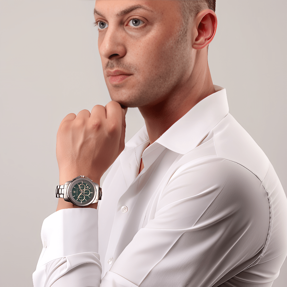 Maserati R8873621017 Successo Chronograph Green Dial Men's Watch