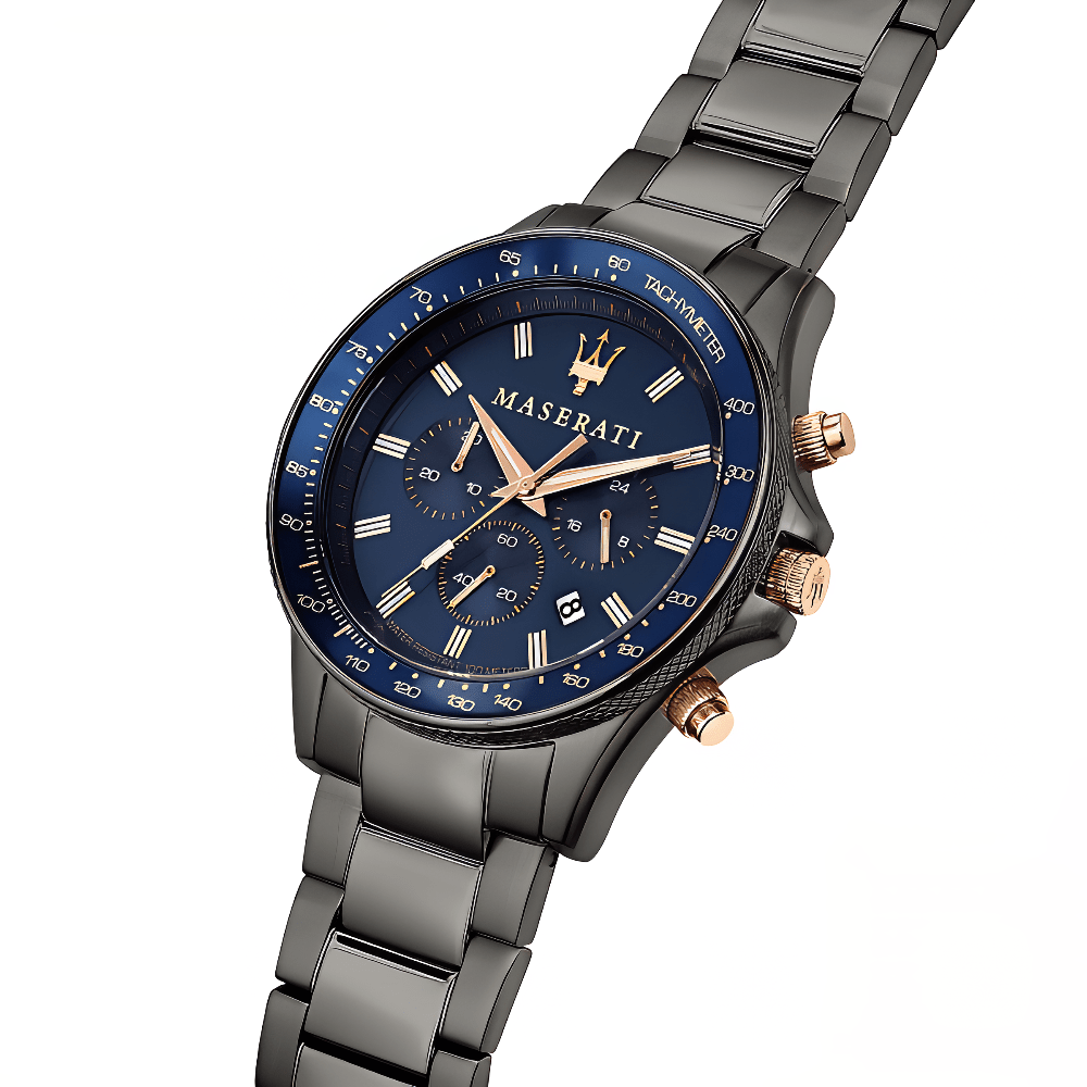Maserati R8873640001 Sfida Chronograph Blue Dial Men's Watch