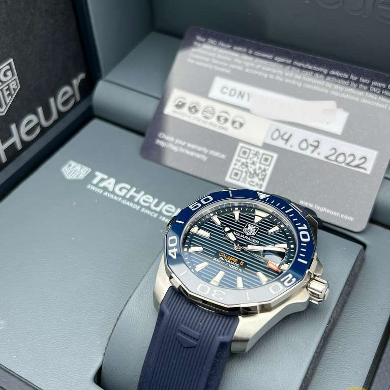 Tag Heuer Aquaracer Blue Dial Watch for Men - WAY211C.FT6155