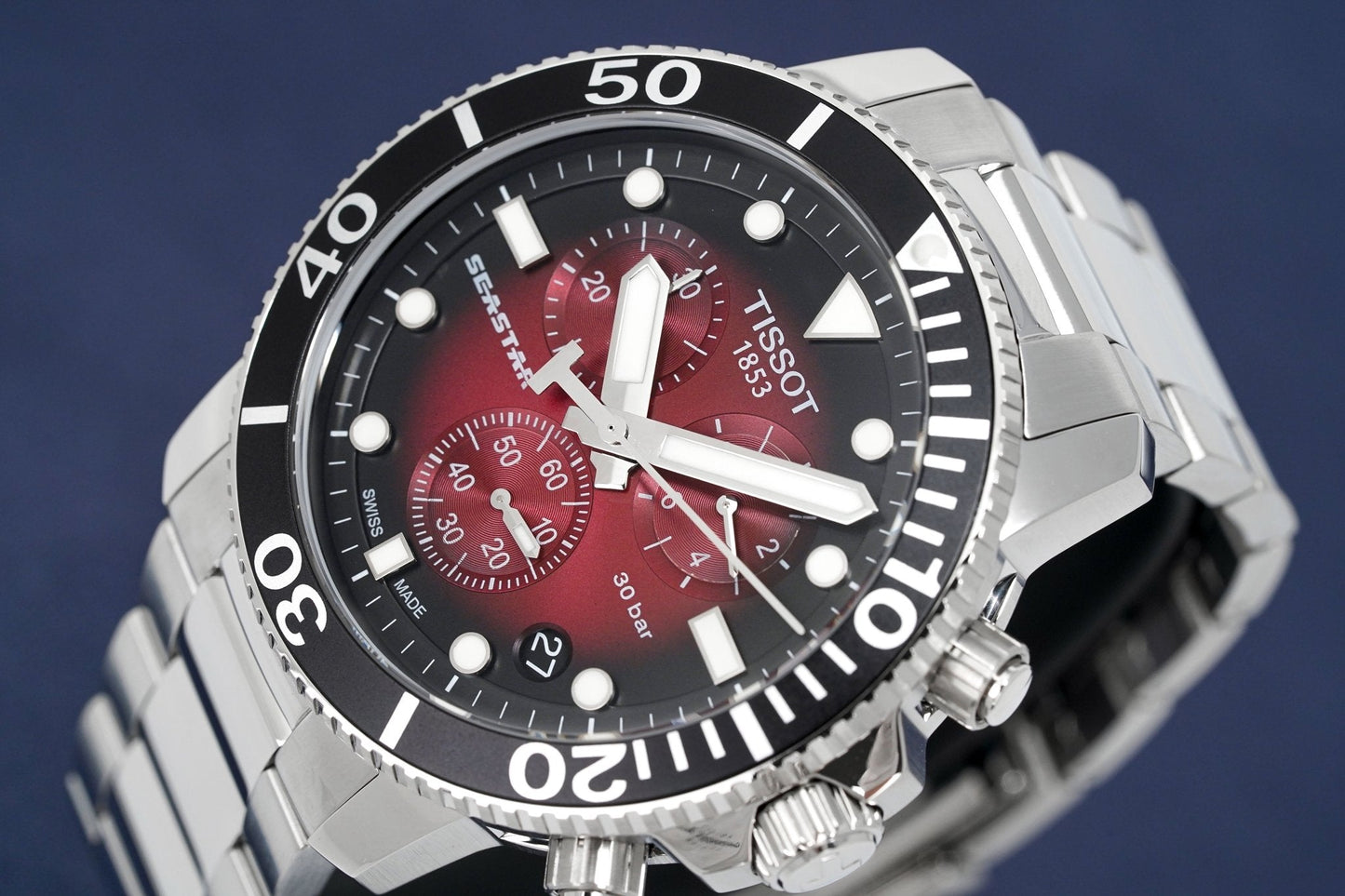Tissot Chronograph Watch SEASTAR 1000 Red T1204171142100