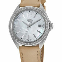 Tag Heuer Formula 1 Quartz Diamonds Mother of Pearl Dial Beige Leather Strap Watch for Women - WBJ131A.FC8254
