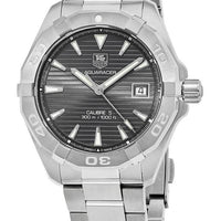 Tag Heuer Aquaracer Automatic Anthracite Grey Dial Silver Steel Strap Watch for Men - WAY2113.BA0928