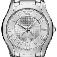 Emporio Armani Dress Quartz Silver Dial Silver Steel Strap Watch For Men - AR11084