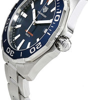 Tag Heuer Aquaracer Blue Dial Silver Steel Strap Watch for Men - WAY101C.BA0746