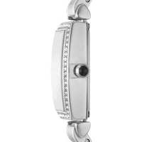 Emporio Armani Gianni T-Bar Quartz White Dial Silver Steel Strap Watch For Women - AR11405