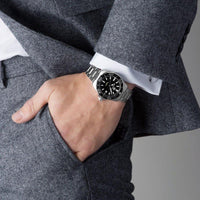 Tag Heuer Aquaracer Black Dial Silver Steel Strap Watch for Men - WAY111A.BA0928