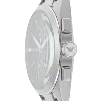 Emporio Armani Chronograph Green Dial Silver Steel Strap Watch For Men - AR11480