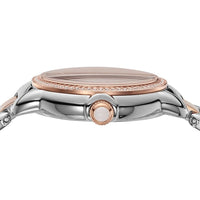 Emporio Armani Three Hand Quartz Mother of Pearl Dial Two Tone Steel Strap Watch For Women - AR11569