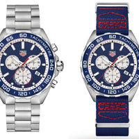 Tag Heuer Formula 1 Redbull Edition Chronograph Blue Dial Blue NATO Strap Watch for Men - CAZ1018.FC8213