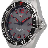 Tag Heuer Formula 1 Quartz Anthracite Dial Silver Steel Strap Watch for Men - WAZ1018.BA0842