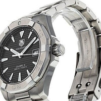 Tag Heuer Aquaracer Automatic Black Dial Silver Steel Strap Watch for Men - WAY2110.BA0928