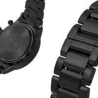 Emporio Armani Giovanni Chronograph Black Dial Black Steel Strap Watch For Men - AR11349