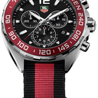 Tag Heuer Formula 1 McLaren Limited Edition Chronograph Black Dial Two Tone NATO Strap Watch for Men - CAZ1112.FC8188