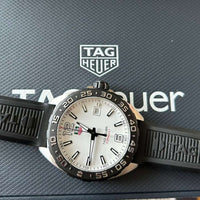 Tag Heuer Formula 1 Quartz White Dial Black Rubber Strap Watch for Men -  WAZ1111.FT8023