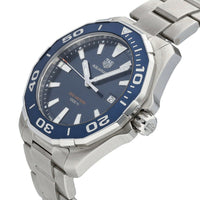 Tag Heuer Aquaracer Blue Dial Silver Steel Strap Watch for Men - WAY101C.BA0746