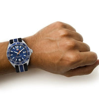 Tag Heuer Formula 1 Quartz Blue Dial Two Tone NATO Strap Watch for Men - WAZ1010.FC8197