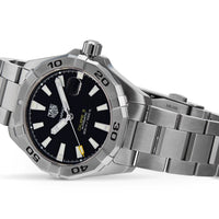 Tag Heuer Aquaracer Automatic Caliber 5 Black Dial Silver Steel Strap Watch for Men - WBD2110.BA0928