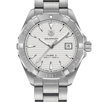 Tag Heuer Aquaracer Automatic White Dial Silver Steel Strap Watch for Men - WAY2111.BA0928