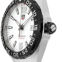 Tag Heuer Formula 1 White Dial Silver Steel Strap Watch for Men - WAZ1111.BA0875
