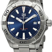 Tag Heuer Aquaracer Blue Dial Silver Steel Strap Watch for Men - WBD1112.BA0928