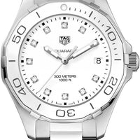 Tag Heuer Aquaracer Diamonds White Dial Two Tone Steel Strap Watch for Women - WAY131D.BA0914