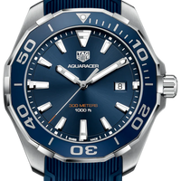 Tag Heuer Aquaracer Quartz Blue Dial Blue Rubber Strap Watch for Men -  WAY101C.FC6153