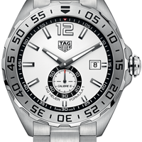 Tag Heuer Formula 1  Calibre 6 Automatic White Dial Silver Steel Strap Watch for Men - WAZ2013.BA0842
