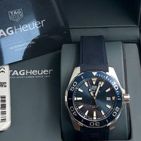 Tag Heuer Aquaracer Blue Dial Blue Rubber Strap Watch for Men - WAY111C.FT6155