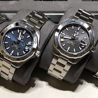 Tag Heuer Aquaracer Calibre 5 Grey Dial Silver Steel Strap Watch for Men - WBD2113.BA0928