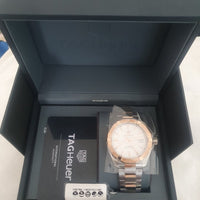 Tag Heuer Aquaracer Calibre 5 Automatic White Dial Two Tone Steel Strap Watch for Men - WAY2150.BD0911