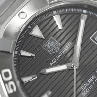 Tag Heuer Aquaracer Automatic Anthracite Grey Dial Silver Steel Strap Watch for Men - WAY2113.BA0928
