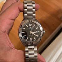 Tag Heuer Formula 1 Automatic Black Dial Silver Steel Strap Watch for Men - WAZ2113.BA0875