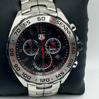 Tag Heuer Formula 1 Special Edition Chronograph Grey Dial Silver Steel Strap Watch for Men - CAZ1012.BA0883