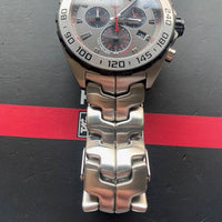Tag Heuer Formula 1 Special Edition Chronograph Grey Dial Silver Steel Strap Watch for Men - CAZ1012.BA0883