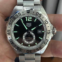 Tag Heuer Formula 1 Automatic Black Dial Silver Steel Strap Watch for Men - WAZ2012.BA0842