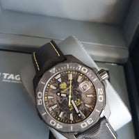 Tag Heuer Aquaracer Carbon Dial Watch for Men - WBD218B.FC6446