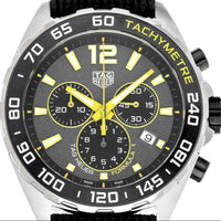 Tag Heuer Formula 1 Chronograph Grey Dial Black Nylon Strap Watch for Men - CAZ101AG.FC8304