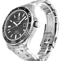 Tag Heuer Aquaracer Caliber 5 Automatic Black Dial Silver Steel Strap Watch for Men - WAK2110.BA0830