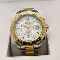 Tag Heuer Aquaracer Caliber 16 Automatic White Dial Two Tone Steel Strap Watch for Men - CAY2121.BB0923