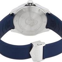 Tag Heuer Aquaracer Quartz Blue Dial Blue Rubber Strap Watch for Men - WAY101C.FT6153