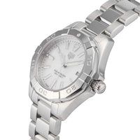 Tag Heuer Aquaracer Quartz Mother of Pearl White Dial Silver Steel Strap Watch for Women - WBD1411.BA0741