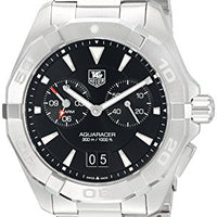 Tag Heuer Aquaracer Quartz Black Dial Silver Steel Strap Watch for Men - WAY111Z.BA0928