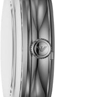 Emporio Armani Meccanico Skeleton Black Dial Black Leather Strap Watch For Men - AR60026