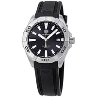 Tag Heuer Aquaracer Quartz Black Dial Black Rubber Strap Watch for Men -  WBD1110.FT8021